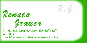 renato grauer business card